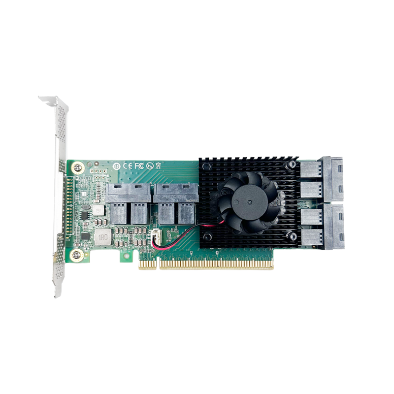STC PE163-8I PCI Express x16 to 8 U.2 SFF-8643 NVMe SSD Adapter Card