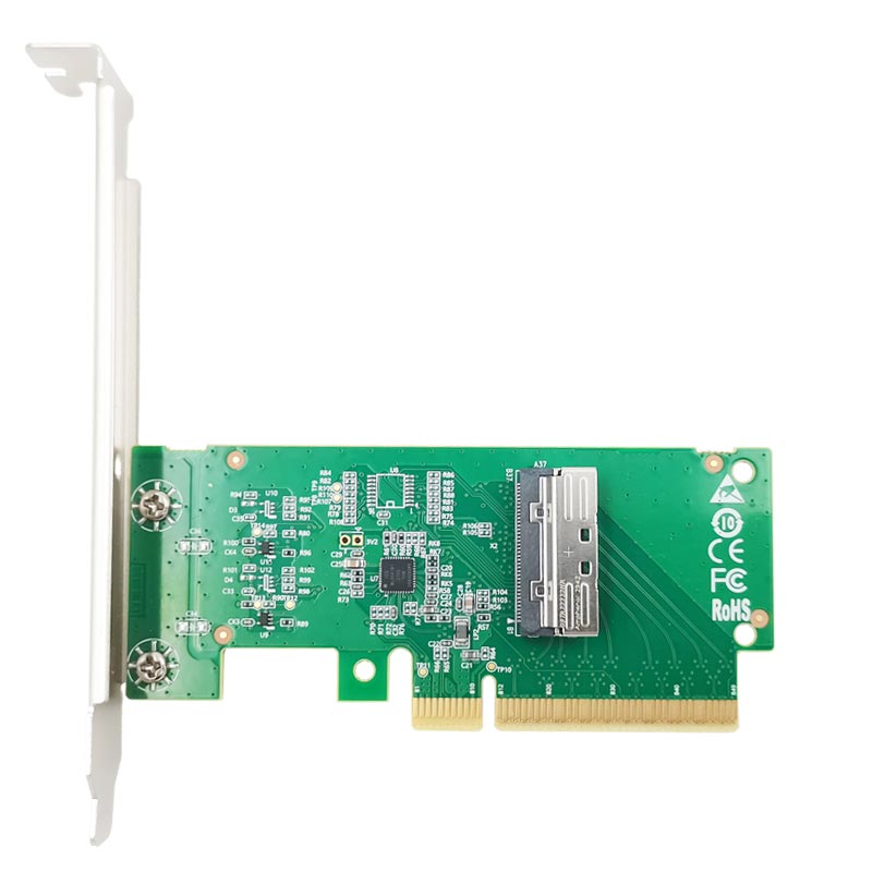 XIC PE580  PCIe 5.0 x8 to MCIO 8i NVMe Adapter