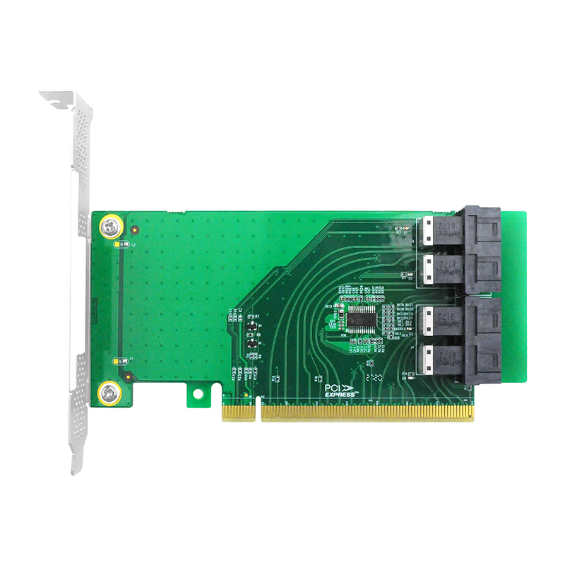XIC PE3163-4I PCIe x16 转 四口NVMe