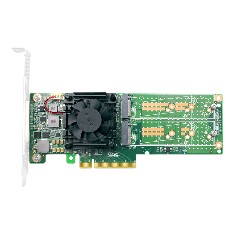 STC PE382-2I PCIe x8 桥接 两口M.2