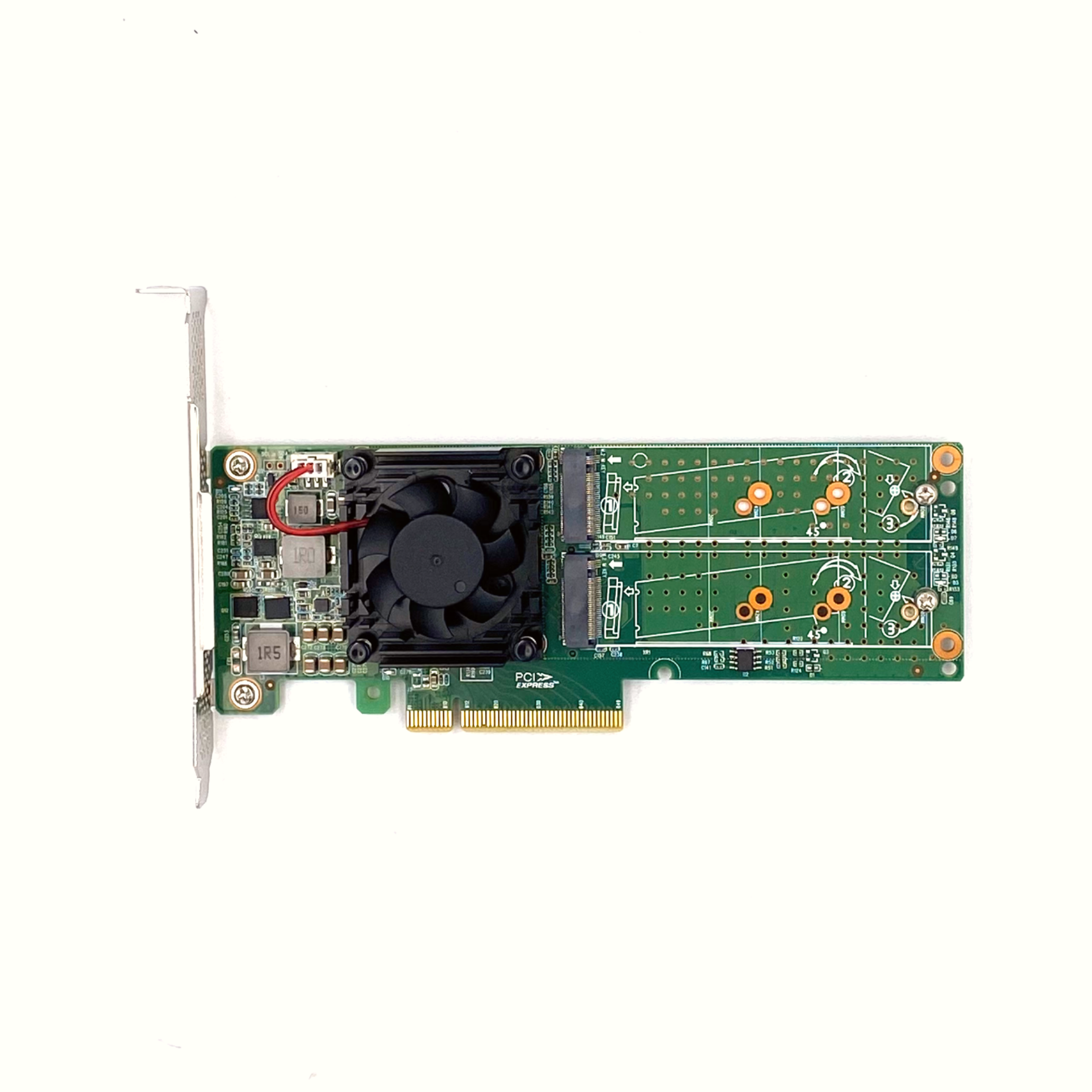 STC PE382-4I PCIe x8 桥接四口M.2 NVMe