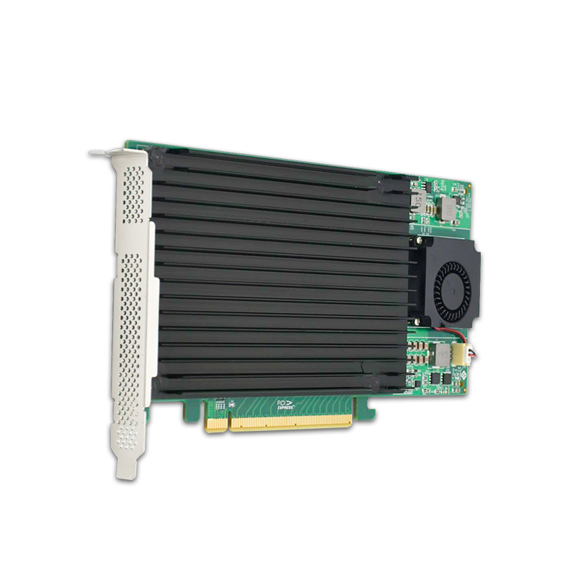 STC PE3162-4I PCIe 3.0 x16 to Quad M.2 NVMe Switch Adapter Full-Height